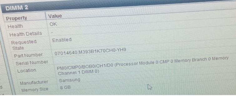 Oracle SPARC T4-4 Memory 8Gb Part Number: 07014640,M39B1K70CH0-YH9