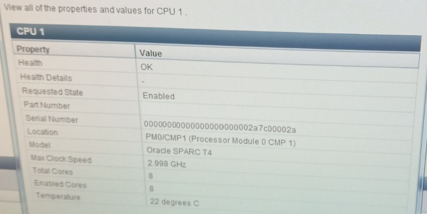 Oracle SPARC T4-4 processor 2.998GHz PN 263-4475-02